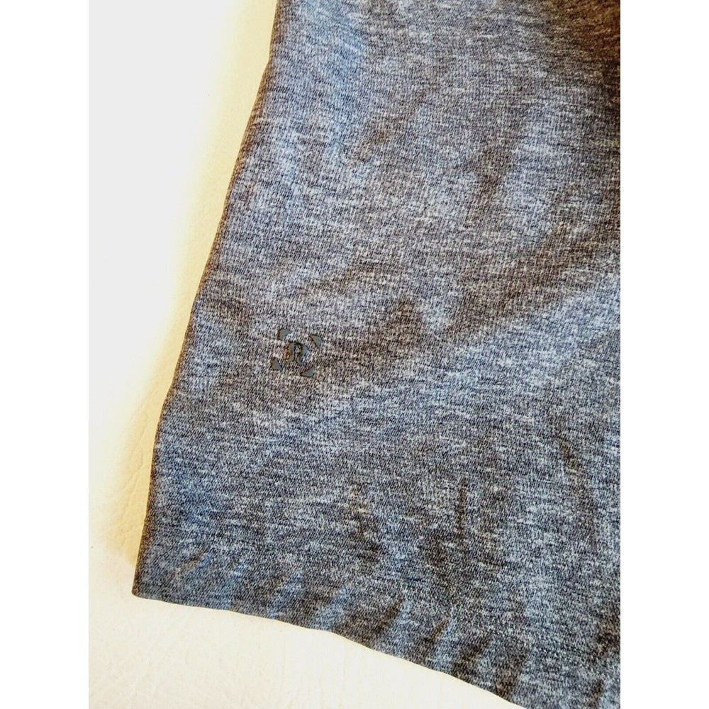 Lululemon T.H.E. Shorts Linerless 9" Heather Texture Printed Greyt Deep Coal S - Picture 3 of 7